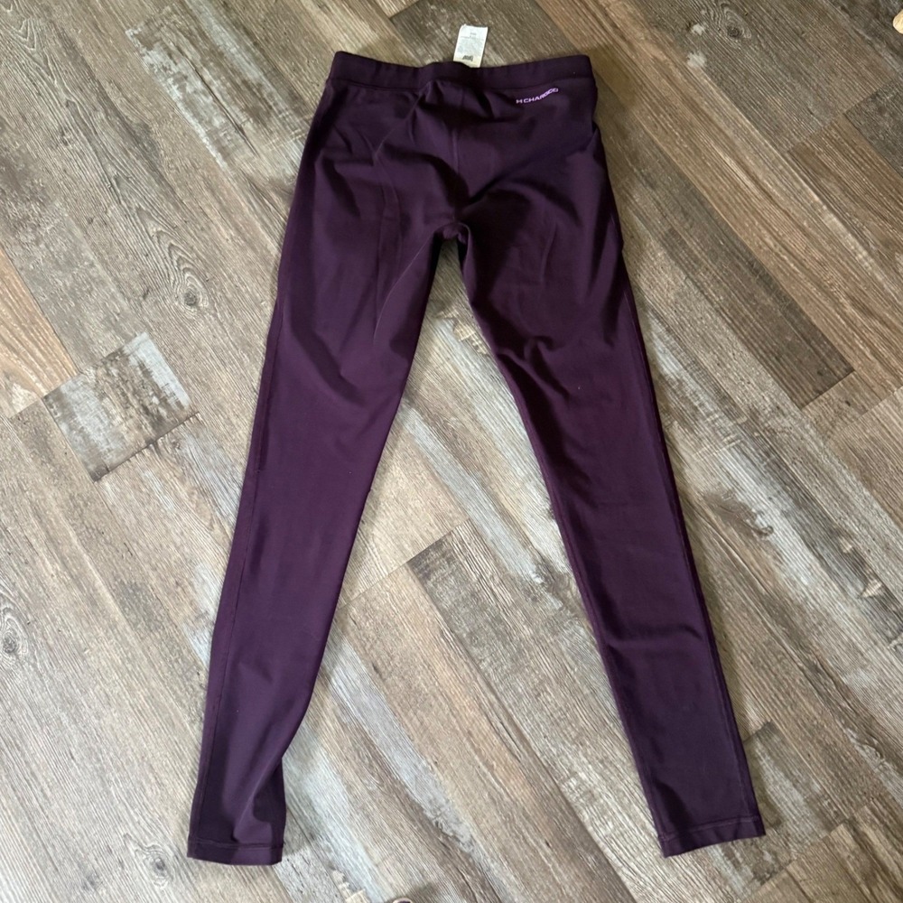 Under Armour HeatGear Womens Purple Graphic Logo Athletic Leggings Size Small - Picture 4 of 5